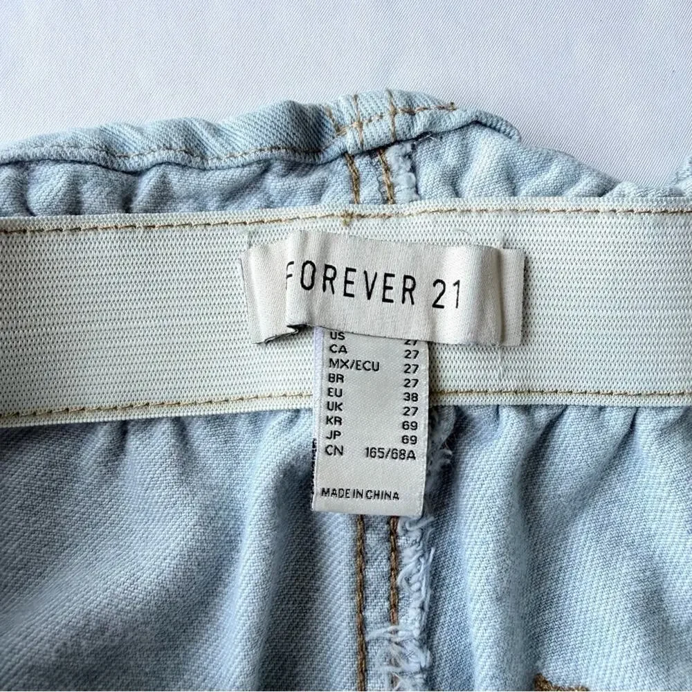Forever 21 Sky Blue High Waist Shorts women’s size 27